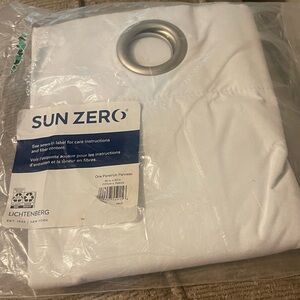 Sun Zero Lichtenberg White Curtain Panel